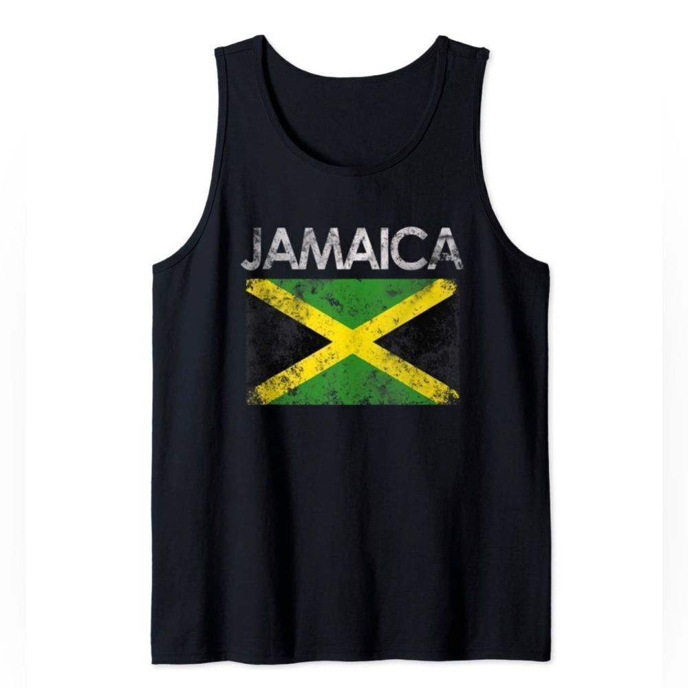 NWT Vintage Jamaica Jamaican Flag Pride Gift Tank Top
